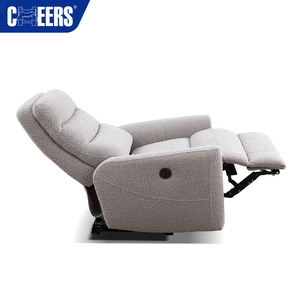 MANWAH CHEERS Modern <strong>Euro</strong> Fabric Upholstered Manual Recliner <strong>Chair</strong> Power Reclining Extendable Living Room Sofa Skin-friendly - Product Image 5