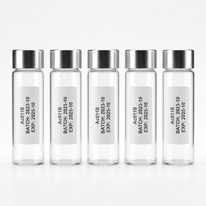 Custom High Transparency 10ml Glass Vial <b>Labels</b> Glossy White Stickers Professional Skincare <b>Packaging</b> - Product Image 6