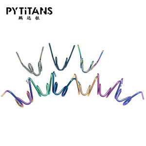 PYTITANS GR5 Ressorts de frein en titane pour étrier <span class=keywords><strong>Brembo</strong></span>, broche en alliage de titane en forme de R pour blocage d'axe, plaquette de frein - Product Image 1