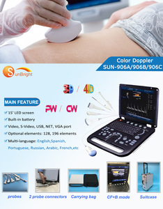 Escáner <span class=keywords><strong>de</strong></span> Ultrasonido Veterinario Doppler a Color HD SUN-906A para Diagnóstico <span class=keywords><strong>de</strong></span> <span class=keywords><strong>Enfermedades</strong></span> en Ganado - Product Image 3