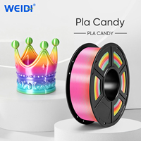 Filament WEIDI PLA pour impression 3D, couleur dégradée bonbon, fil plastique PLA dégradé 1,75 mm, matériau écologique