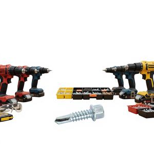 Vis autoforeuses à tête hexagonale PDC en acier au carbone galvanisé/zinc/phosphate, métriques/pouces, classe 8, fixations de toiture, OEM personnalisé - Product Image 1