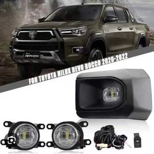 Piezas automotrices para cubiertas de luces antiniebla HILUX 2021-2024, marcos negros para luces antiniebla Hilux ROCCO. - Product Image 2