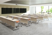 Table de formation pliante et chaise combinaison Table de conférence Double tutorat classe bureau d'étude Table longue bureau bureau mobile