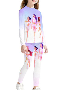 ชุดนอนผ้าไหมนมลายการ์ตูนคอกลมแบบสลิมฟิต รุ่นใหม่ ออกแบบเอง ทีม K-POP Witch Hunt - Product Image 5