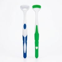 Grattoir à langue professionnel en plastique en gros avec nettoyeur de langue pour une haleine fraîche et des soins d'hygiène bucco-dentaire