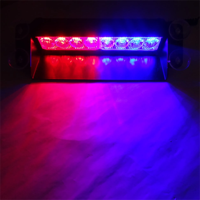 OEM 8Led Notsignal lampe Rot Blau Signallampen Flash Dash Auto Blitzlicht Warnleuchte Auto Zubehör 12V/24V"