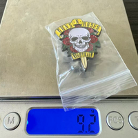 Pin Musik Logam Grosir, Pin Band Hard Rock, Pin Enamel Bentuk Tengkorak dan Senjata, Pin Lapel Musik Roses Nightrain, Koleksi untuk Penggemar