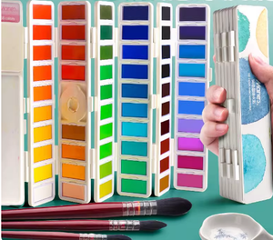 <span class=keywords><strong>Marie</strong></span>'s Brand 18 couleurs de peinture <span class=keywords><strong>aquarelle</strong></span> solide pour débutants et étudiants Peinture peinte à la main - Product Image 5