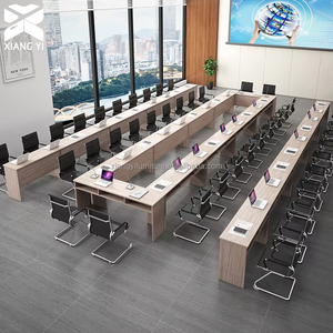 Mesa De Conferência Multifuncional Combinável De Madeira Móvel Mesa De Conferencia Mesa Mesa De Conferência De Runion Flexível Mesa - Product Image 5