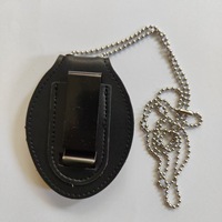 Fabricant HLC, badges de sécurité personnalisés pour les agents de sécurité et les policiers, avec chaîne, porte-badge en cuir, badge en métal artisanal pour la décoration de fête