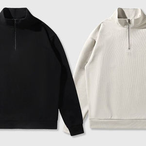 Sudadera con Capucha Deportiva para Hombre, Personalizada al por Mayor, 100% Algodón, con Cuentas, para Invierno, Fitness, Running, Jogging, Secado Rápido, Media Cremallera, para Exteriores - Product Image 2