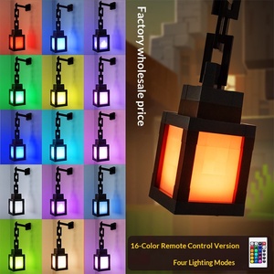 Lámpara Colgante LED de Estilo Pixel, Decorativa, Portátil, Luz Ambiental Nocturna para Sala de Estar, Cafetería, Bar, Restaurante, Creación de Atmósfera - Product Image 2