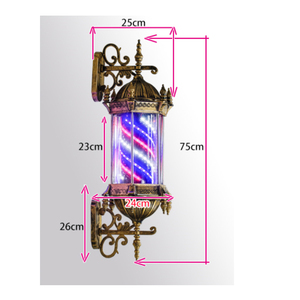 Perche rotatif pour Salon de coiffure, brillant, Led, fournitures de barbier, 1 pièce - Product Image 3