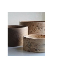 ชามไม้ทันสมัยทำด้วยมือเชื่อถือได้และยั่งยืนจากอินเดียปราศจาก BPA เป็นมิตรกับสิ่งแวดล้อมสำหรับงานแต่งงานและอาหาร - Product Image 1