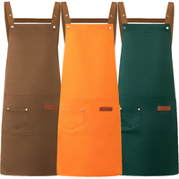 Tabliers personnalisés avec logo, tabliers de serveur, tabliers de salon, tabliers de cuisine imperméables, tabliers de cuisine avec boucles métalliques, tabliers ajustables