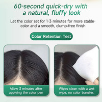 Crème colorante pour cheveux aux ingrédients naturels, sans ammoniaque, sans peroxyde, coloration rapide, couverture des cheveux gris pour hommes et femmes, saine et sans danger pour les cheveux.