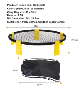 Vente en gros de mini jouets de sport jeu de volleyball de plage filet rond en plastique pour le kit standard de 3 balles de Spikeball - Product Image 4