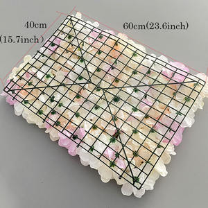 Fausse fleur artificielle hortensia rangée de fleurs artificielles photographie de mariage de fleurs en soie décoration de fond de mur - Product Image 4