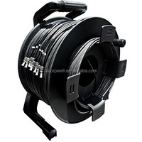 Support de bobine de câble à fibre optique tactique rétractable mini HCW-235 IP44 pour réseaux 4G/3G, certifié CE, garantie 3 ans