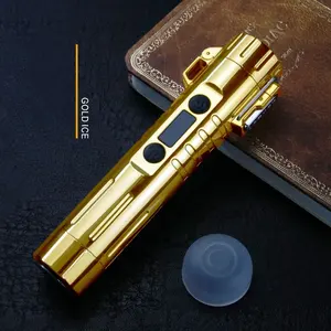 Multi-function Electronic Portable Double Fire Lighter with Shaver Latest Fancy Lighter for Cigarettes