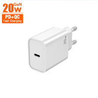 Chargeur rapide 20W PD 3.0 Type-C EU avec protection contre la surcharge pour 17