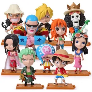 Hot Sale 10 Styles One Pieces Anime PVC Action Figure Unisex Monkey D. Luffy Roronoa Zoro Model Toy Inspired Japan Animation