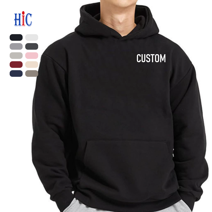 Mens Zip Up Hoodies High Quality 500gsm Cotton