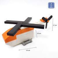 Aiguisoir de Mini hélicoptère à assembler, en briques, fournitures scolaires, blocs de construction, nouveauté, papeterie