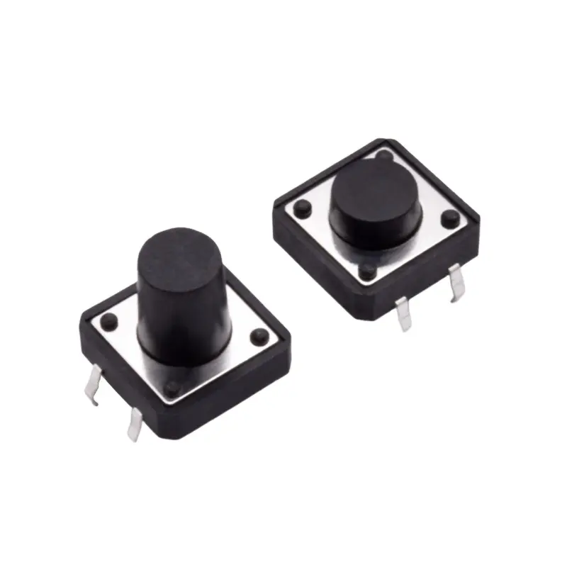 4 Pin mikro PCB anlık Dip 12x12 dokunsal Tact Push Button anlık açma kapama anahtarı H = 5/6/7/8/9/10/12/13/15/16mm