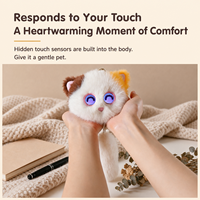 Pendentif chat en peluche IA, jouet parlant intelligent, contrôlé par l'application Tuya, double réseau WiFi 4G, yeux LED, rôle personnalisé