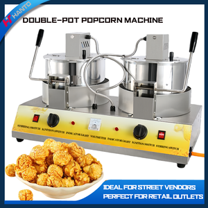 Máquina de Palomitas de Maíz Comercial Estándar para Cine, de Doble Recipiente, Eficiente, de Trabajo Continuo y Construcción Duradera - Product Image 2