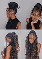 Vivian Hair pré-étiré 3X FRENCH GALA WAVE 30 "30 pouces Full to Be 60 pouces Bouncy Spiral Curls Tangle-free