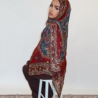 Hiyab Premium de Modal Lenzing, Estilo Largo para Mujeres Musulmanas, Venta al por Mayor, Elegante Chal con Estampado Floral Digital