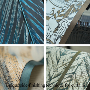 Tende Oscuranti Jacquard Tinto in Filo Personalizzate ad Alta Precisione, Lussuose e Moderne, Isolanti, con Motivo Astratto a Pennello per Camere d'Albergo - Product Image 6