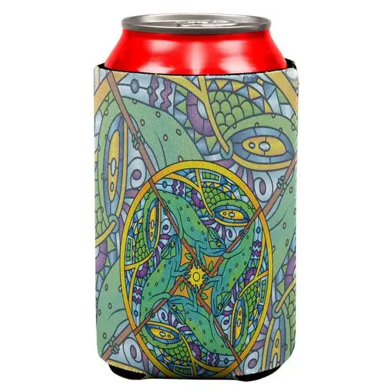 Soporte decorativo personalizado para enfriar latas de cerveza, color blanco