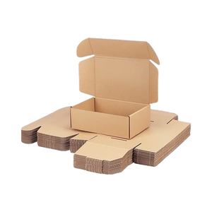 Piccole Scatole di Spedizione in Cartone Ondulato con Logo Personalizzato, Riciclate 6x6x6, Stampa in Lamina d'Oro, Laminazione Opaca - Product Image 4