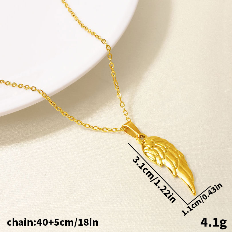wing feather gold plated thin