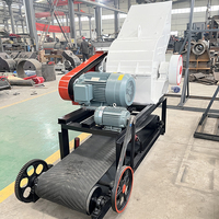 Concasseur à marteaux électrique à moteur pas à pas pour déchets de construction, pour le concassage du béton et des vieilles briques, petit concasseur de pierres portable, max. 10t/h