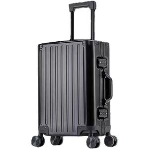 Ensemble de bagages personnalisé léger en aluminium moderne avec cadre entièrement métallique, roulettes pivotantes à 8 roues, serrure TSA, valises de voyage à roulettes 20 24 26 28 pouces - Product Image 2