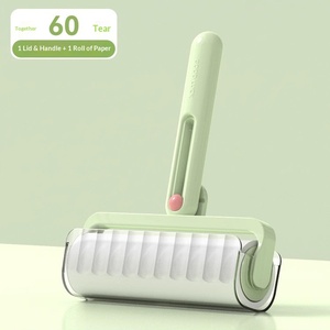 Rodillo Quitapelusas Manual Plegable de Plástico para Ropa y Cama, Eliminador de Pelo Ecológico Reutilizable, Artefacto Doméstico de Papel Adhesivo - Product Image 5