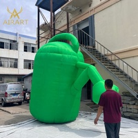 Ballon modèle arrosoir gonflable de simulation pour la décoration de cérémonie de baptême de bébé