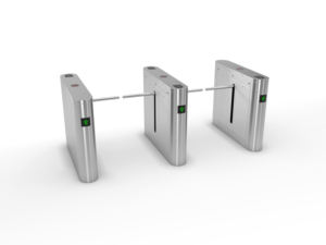 ประตูหมุนแบบขาตั้งกล้องปรับแต่งได้ของ Mingxu พร้อมระบบจดจำใบหน้า/ฝ่ามือ/ลายนิ้วมือ/คิวอาร์โค้ด ดีไซน์แบบโมดูลาร์ปรับขนาดได้สำหรับโรงยิม - Product Image 1