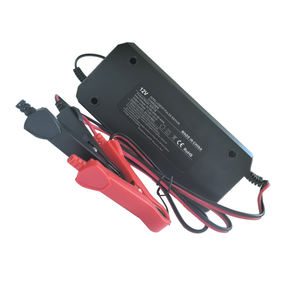 Chargeur intelligent à impulsions 12V/10A avec pince crocodile <span class=keywords><strong>tout</strong></span> <span class=keywords><strong>compris</strong></span> et interface CC – Chargeurs de batterie standard intelligents - Product Image 2