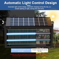 Piège à insectes solaire extérieur, étanche, haute puissance, portable, pour le camping, piège à moustiques, lampes LED solaires pour tuer les moustiques