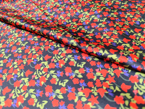 Tela de Satén Estampada Multicolor Suave para Manualidades de Costura para Niñas, Decoración de Vestidos de Novia, Uso Creativo Brillante y Suave - Product Image 3