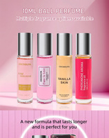 Parfum Roll-on sans alcool HKH Custom 10 ml, senteur florale naturellement fraîche, parfum longue durée, design mini portable