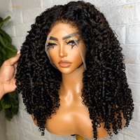 Perruques ELI HAIR en cheveux humains, perruque Lace Front à boucles birmanes et bouclées rebondissantes, perruque frontale SDD pour femmes noires, double densité