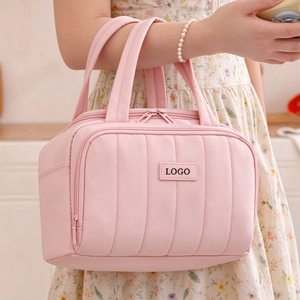 2025 New Fashion Design Brand Waterproof Nylon 4-Person Travel Lunch <b>Bag</b> Custom Portable Large Capacity Zipper Outdoor <b>Bag</b> - Product Image 4