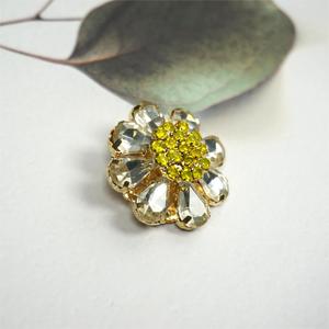 Tinh thể hoa hình dạng thạch <span class=keywords><strong>Shank</strong></span> nút kim loại mạ đồng thạch cho quần áo trang trí Bạc <span class=keywords><strong>Shank</strong></span> nút số lượng lớn - Product Image 2